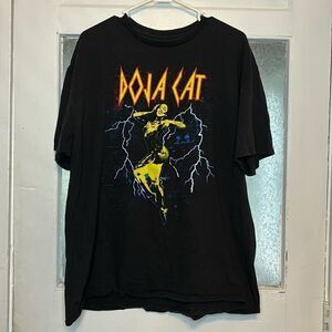 Doja Cat Lightning Planet Womens Black Short Sleeve Tshirt Music Tee Size XXL